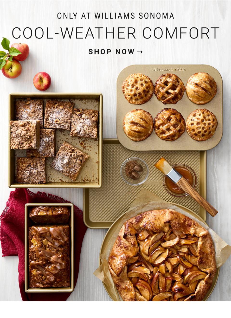 Cool-Weather Comfort | Enjoy new-season baking with our commercial-quality Goldtouch Pro Collection, featuring an innovative non-stick finish. | Shop Now