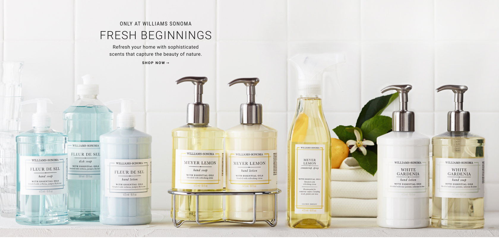 Featuring Williams Sonoma Pink Grapefruit Essential Oils Collection. | Shop Now
