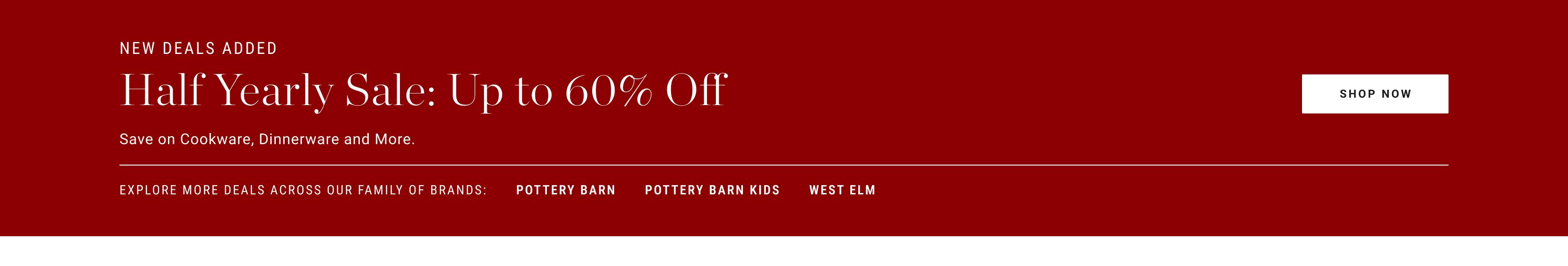 Half Yearly Sale – Up to 60% Off Quality Cookware and More.