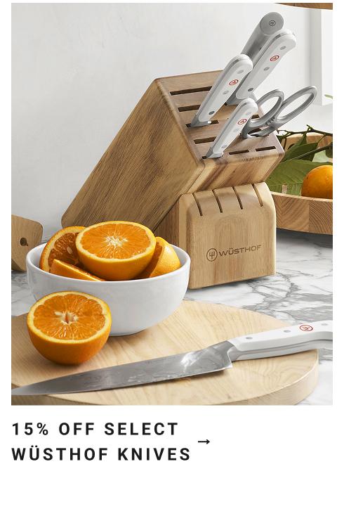15% Off Select Knives