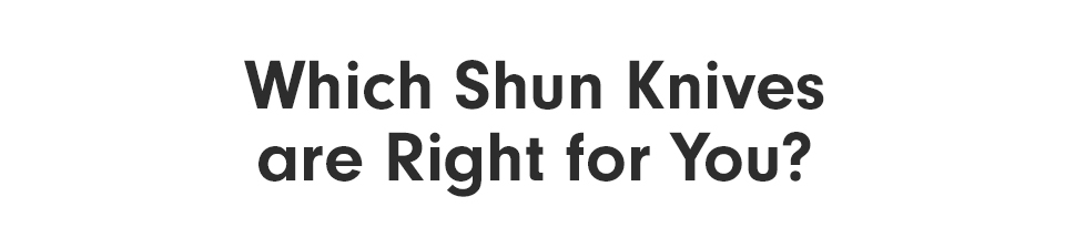 Which Shun is Right for you