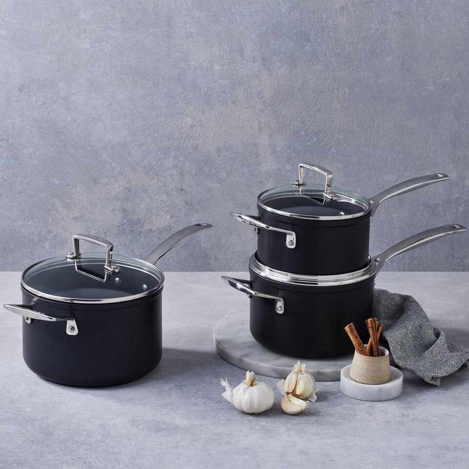 Le Creuset Toughened Non-Stick Saucepan Set