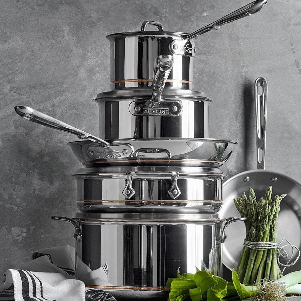 AllClad Copper Core 10Piece Cookware Set Williams Sonoma AU
