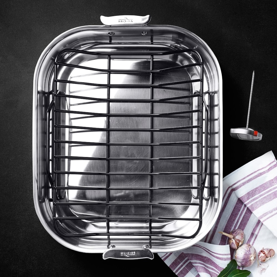 All-Clad Stainless-Steel Roaster with Rack