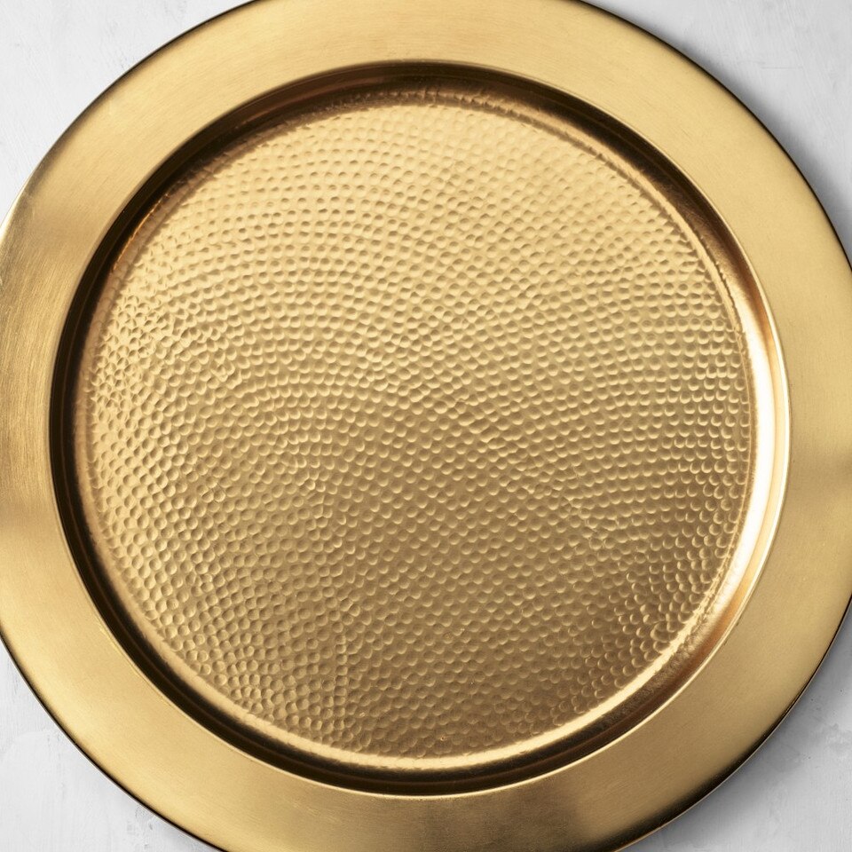 Antique Brass Charger Plate