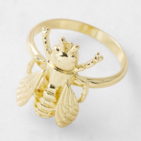 Bee Gold Napkin Rings, Set of Williams Sonoma AU