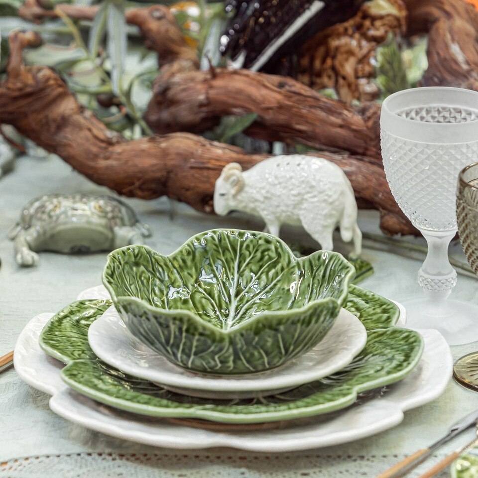 Bordallo Pinheiro Cabbage Dinner Plate