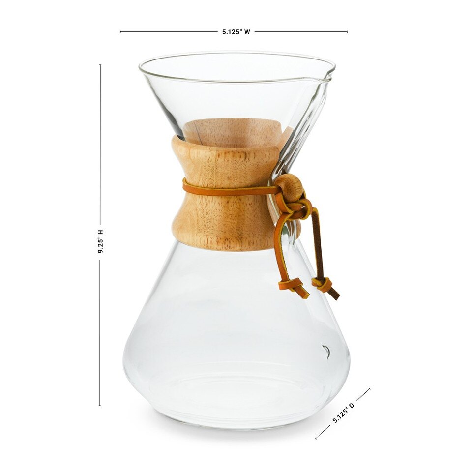 Chemex® Pour-Over Glass Coffee Maker with Wood Collar