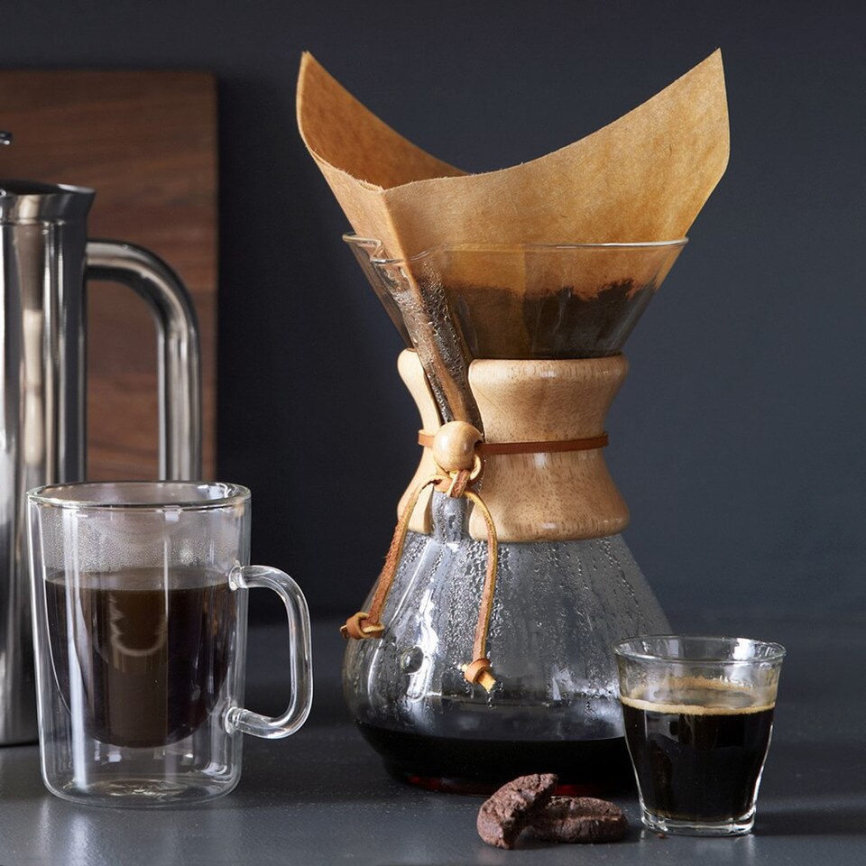 Chemex® Pour-Over Glass Coffee Maker with Wood Collar