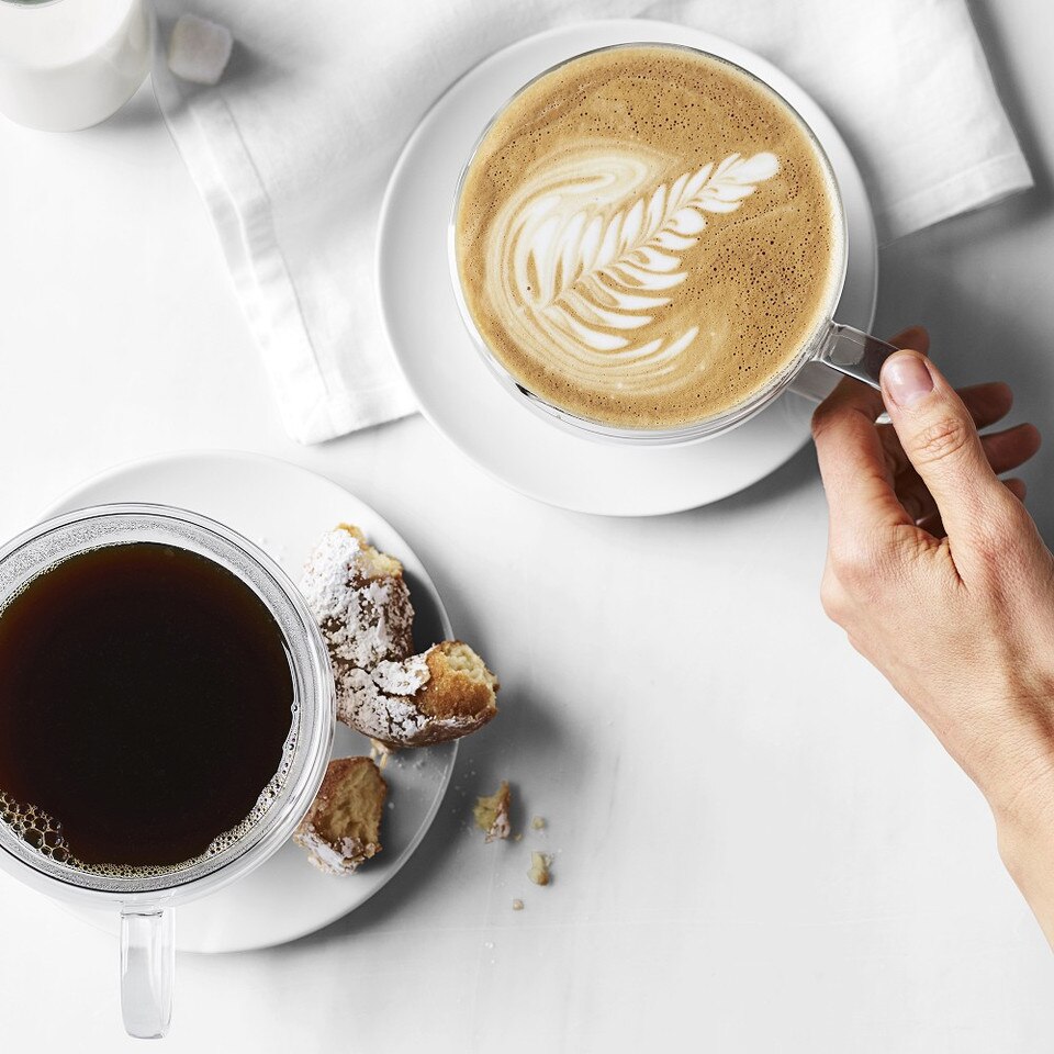 Double-Wall Glass Latte Mug