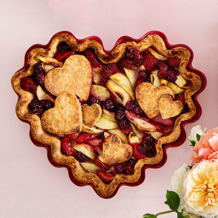 Emile Henry French Ceramic Ruffle Heart Pie Dish Williams Sonoma