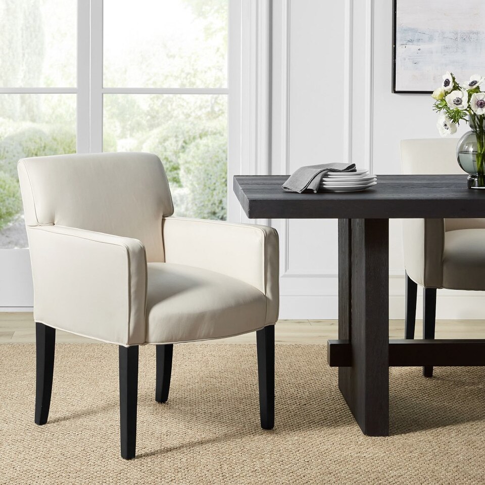 Fitzgerald Dining Armchair, Natural Linen
