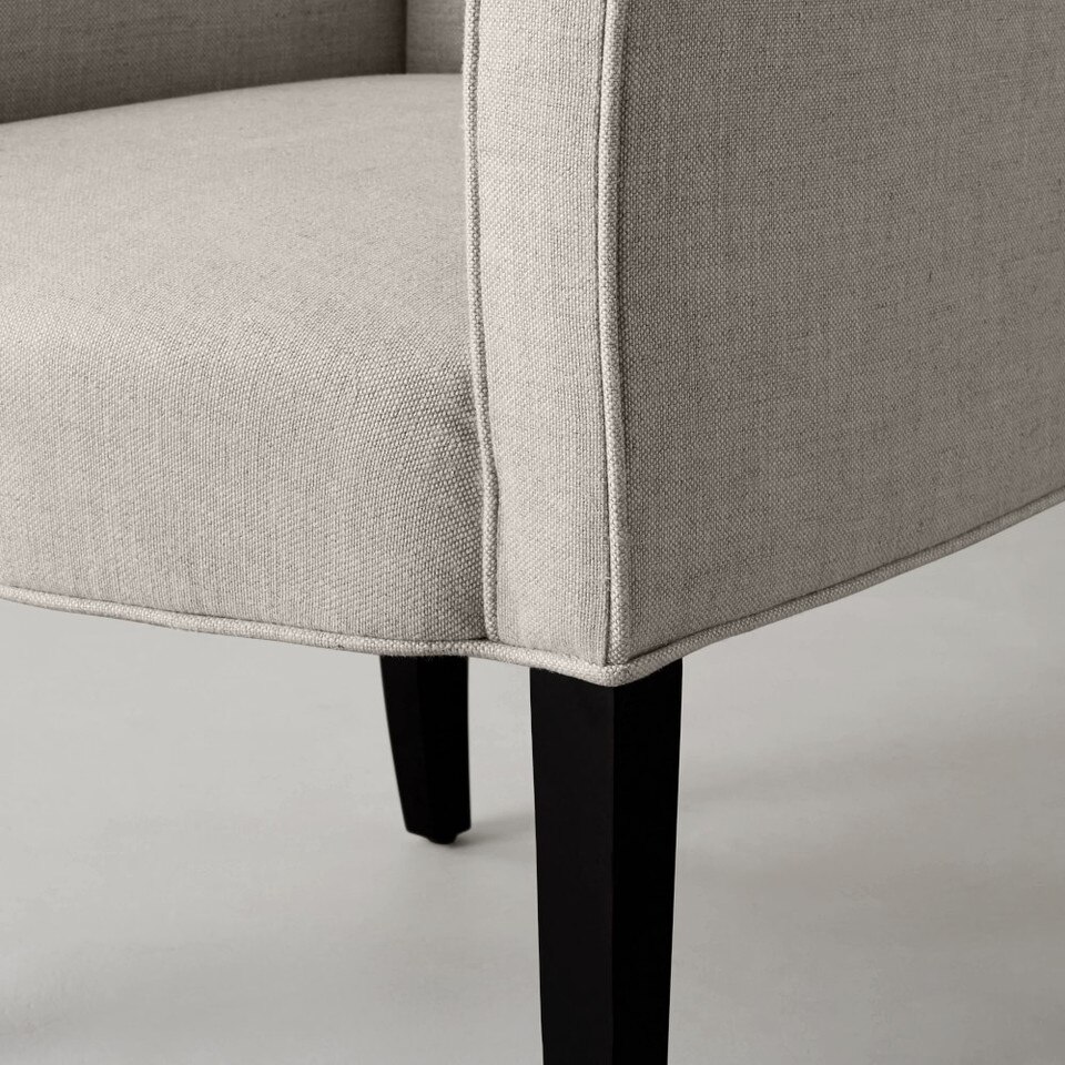 Fitzgerald Dining Armchair, Natural Linen