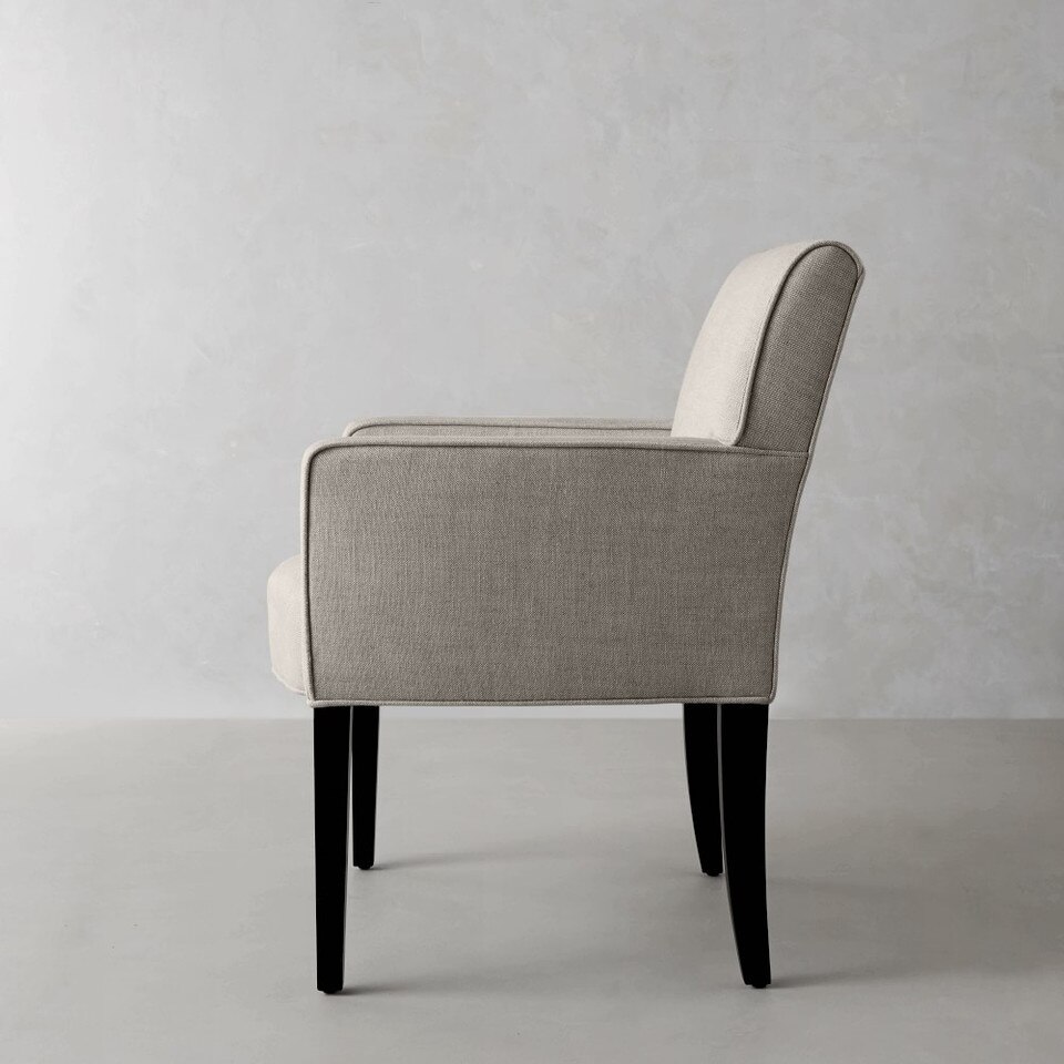 Fitzgerald Dining Armchair, Natural Linen