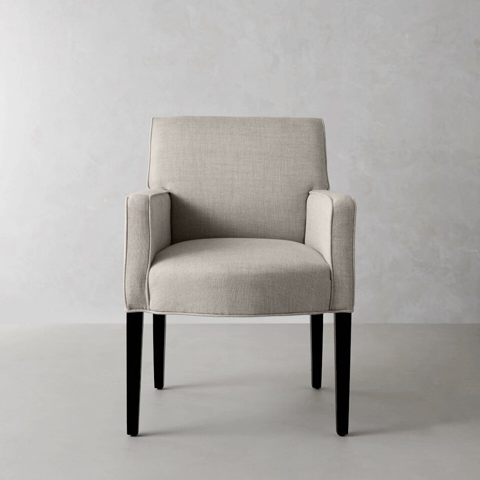 Fitzgerald Dining Armchair, Natural Linen