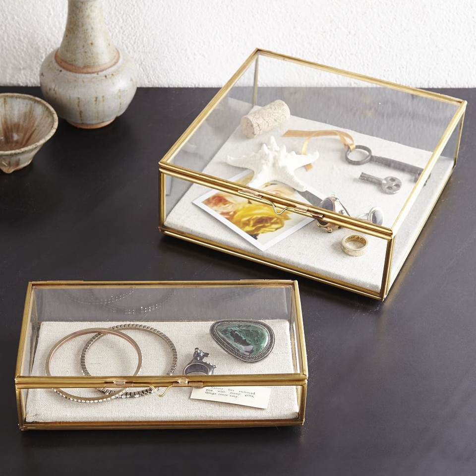 West Elm Glass Shadow Boxes