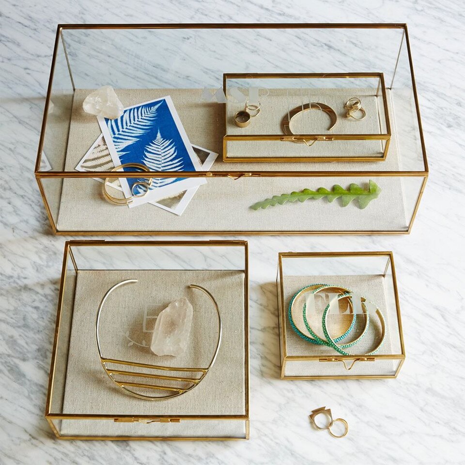 West Elm Glass Shadow Boxes