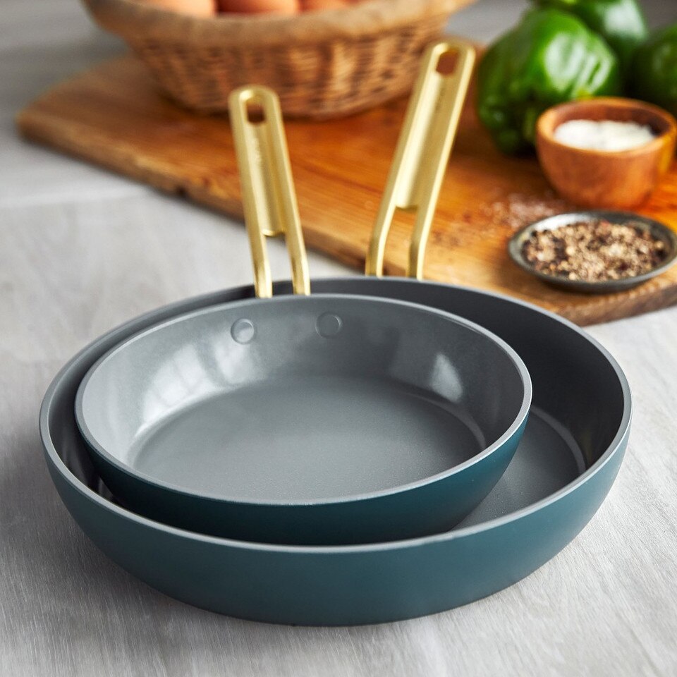 GreenPan™ Stanley Tucci™ Ceramic Non-Stick Frying Pan Set, 20cm & 25cm
