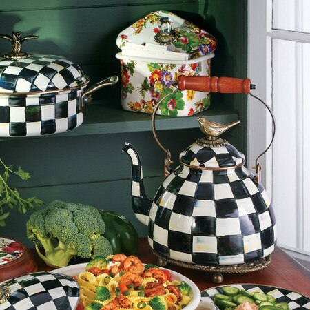MacKenzie-Childs Courtly Check Tea Kettle Williams Sonoma Australia