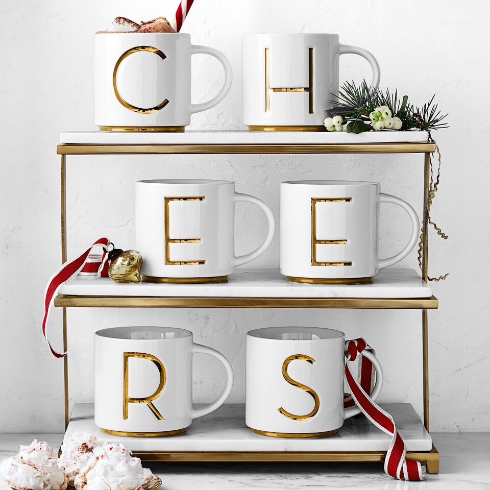 Marble & Brass 3 Tiered Stand