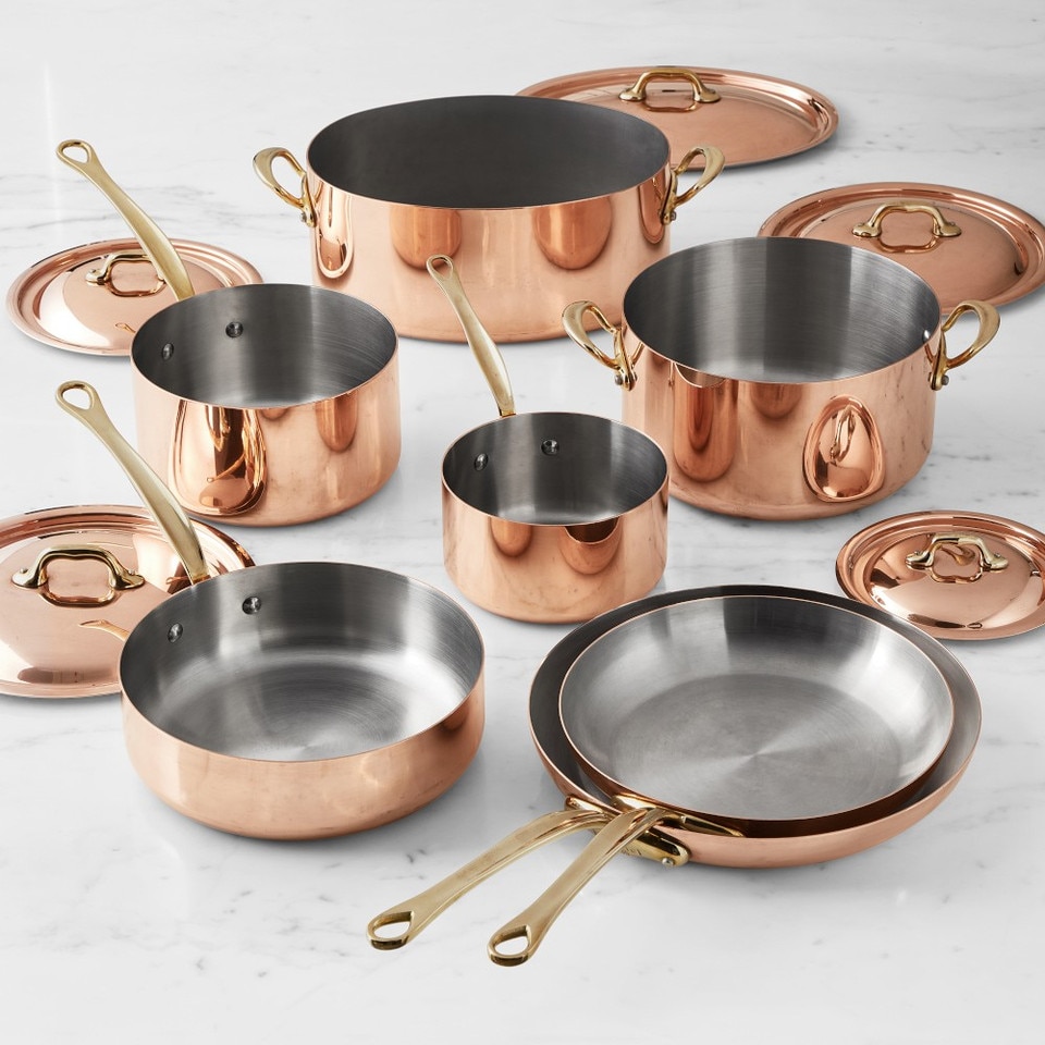 Mauviel M'150 B Copper 12-Piece Cookware Set