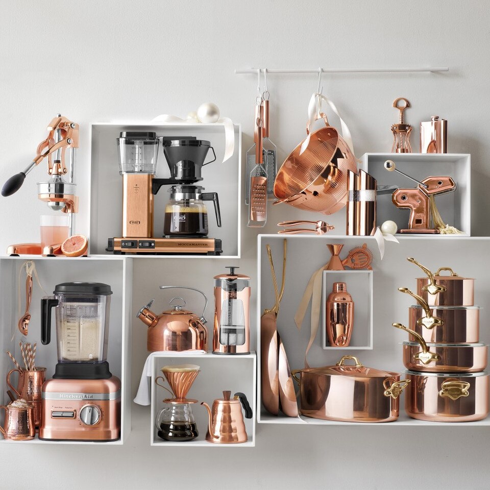Mauviel M'150 B Copper 12-Piece Cookware Set