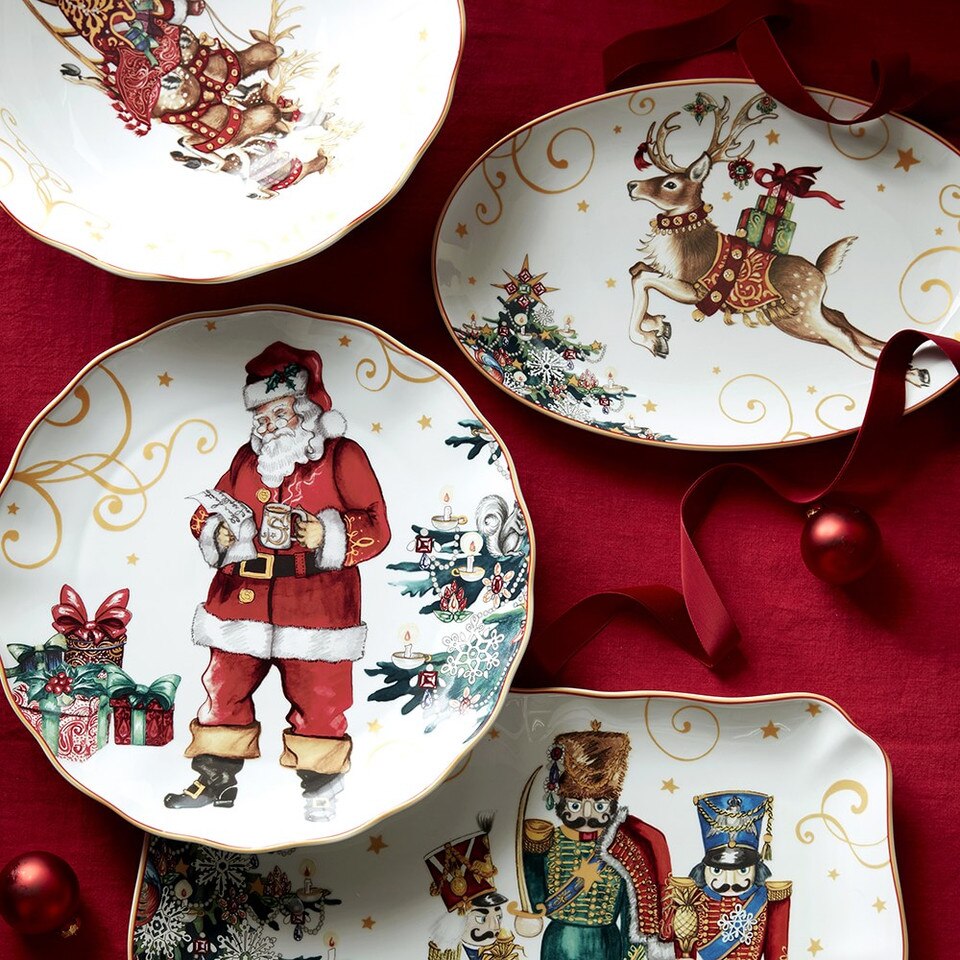 Twas the Night Nutcracker Rectangular Serving Platter Williams Sonoma AU