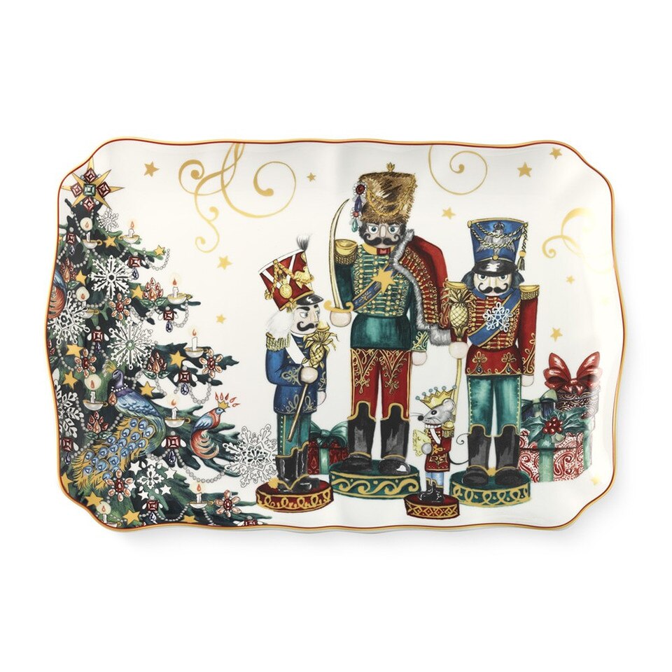 Twas the Night Nutcracker Rectangular Serving Platter Williams Sonoma AU