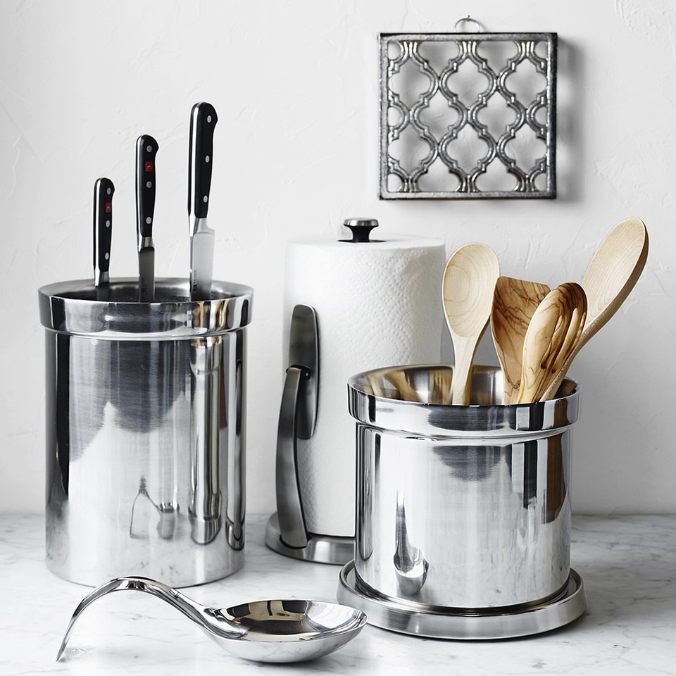 OXO Paper Towel Holder, Brushed Stainless-Steel