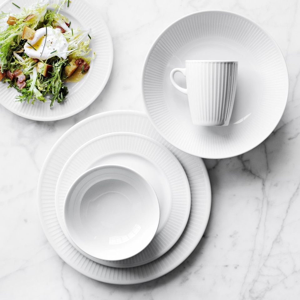 Pillivuyt Plisse Porcelain Mugs