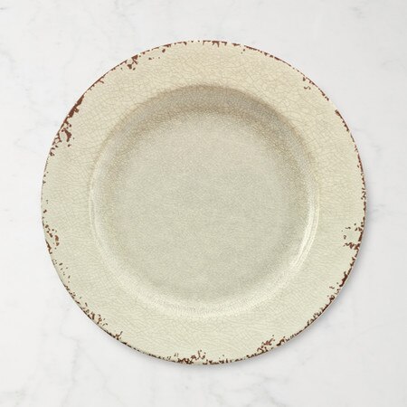 Rustic Melamine Dinner Plate, White Williams Sonoma Australia
