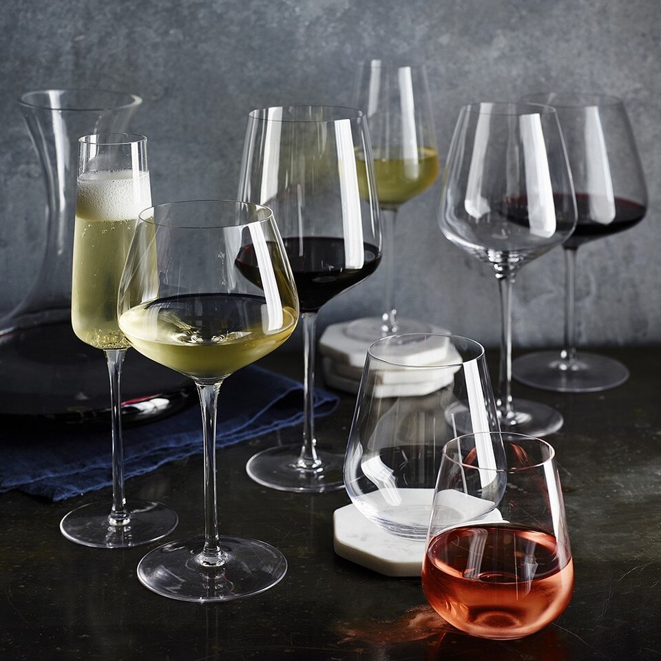Williams Sonoma Estate Stemless Red Wine Glass