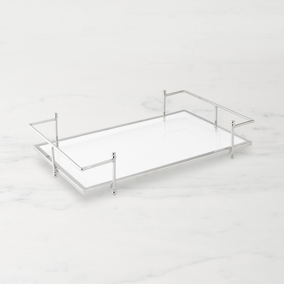 Stainless Steel and Glass Tray