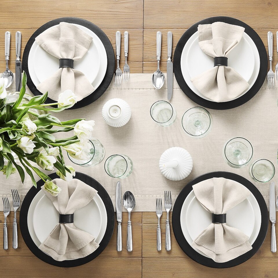 Italian Washed Linen Table Runner
