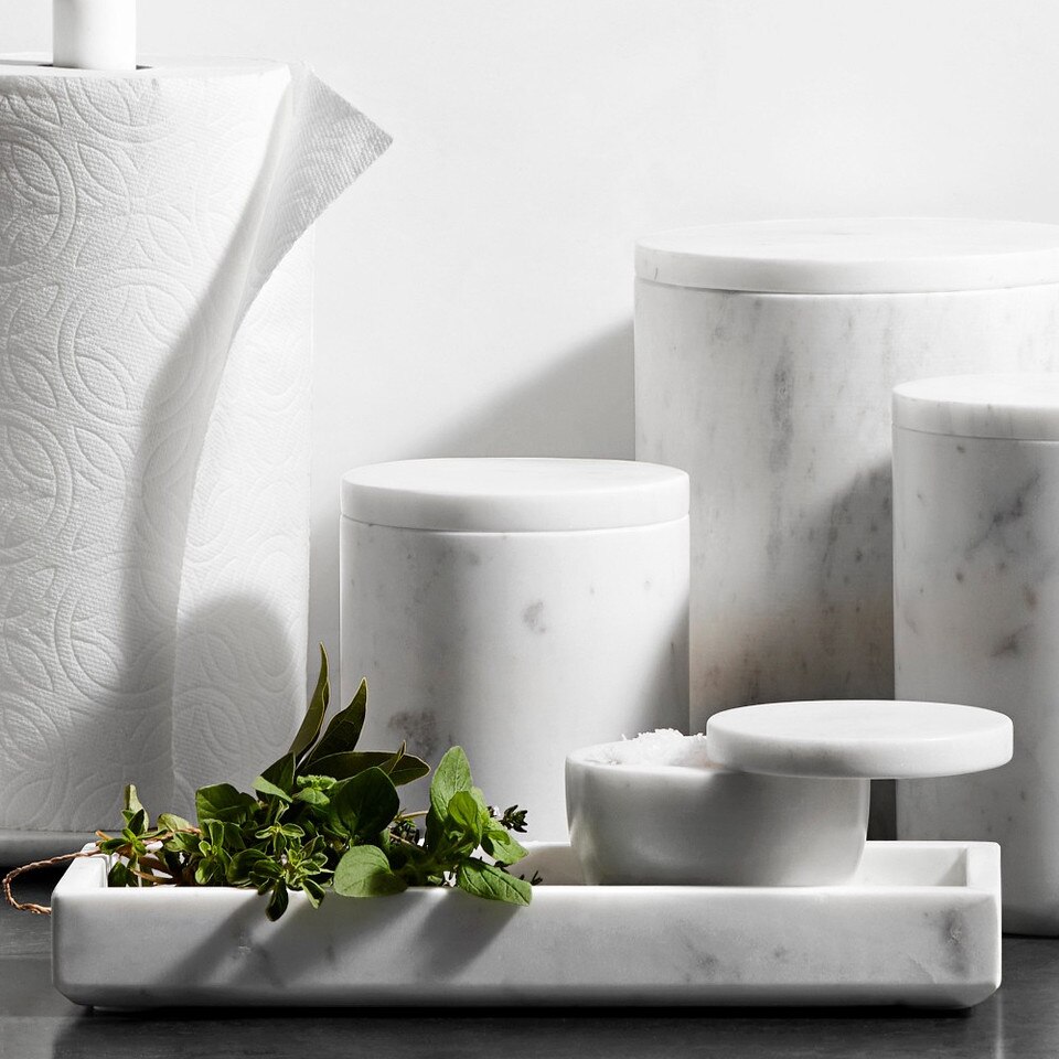 White Marble Countertop Tray