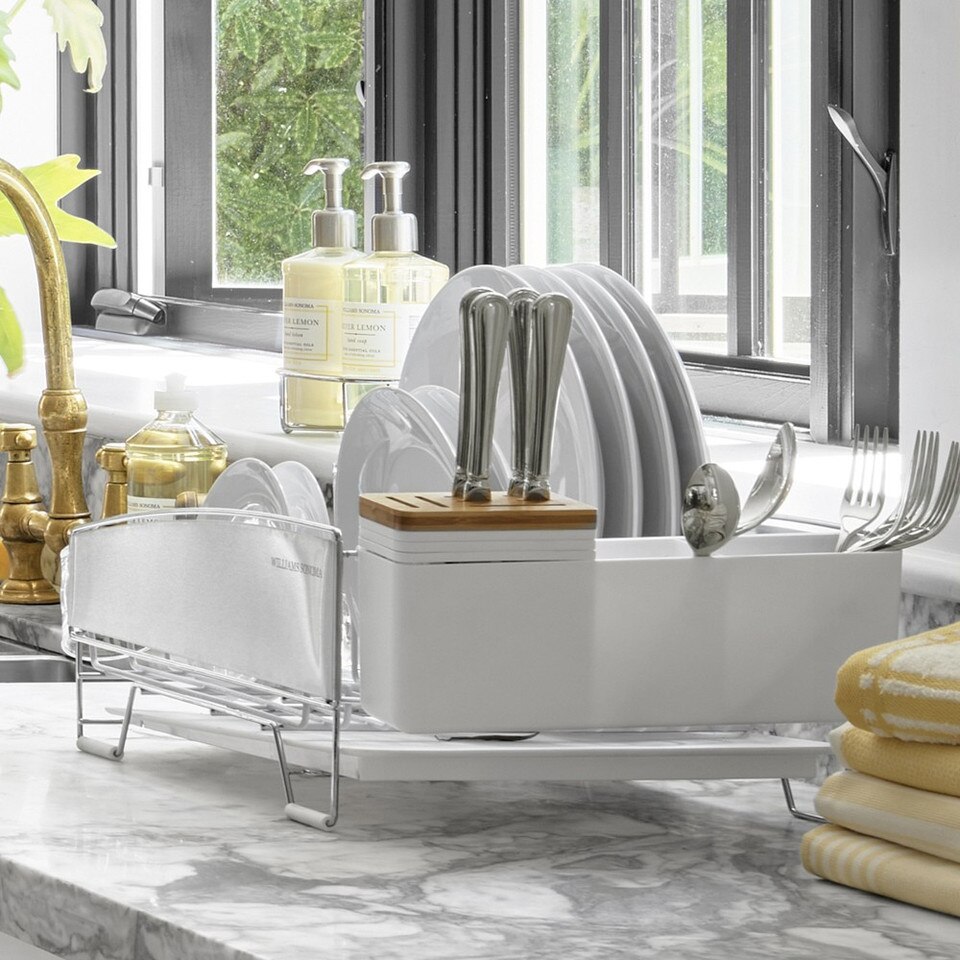Williams Sonoma Compact Dish Rack, White