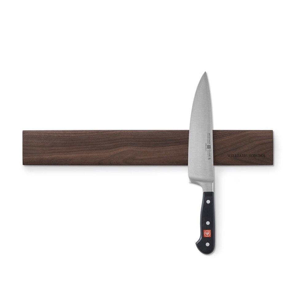 Williams Sonoma Wooden Magnetic Knife Bar, Walnut