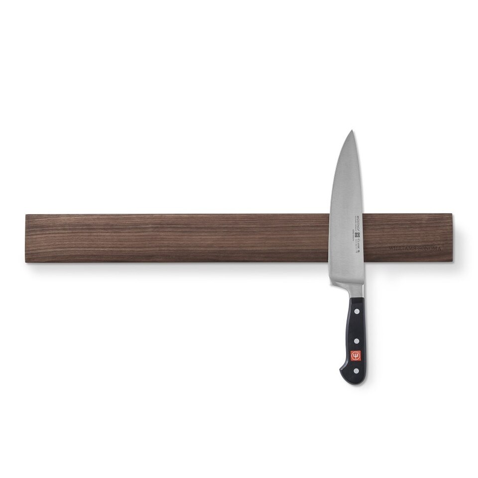 Williams Sonoma Wooden Magnetic Knife Bar, Walnut