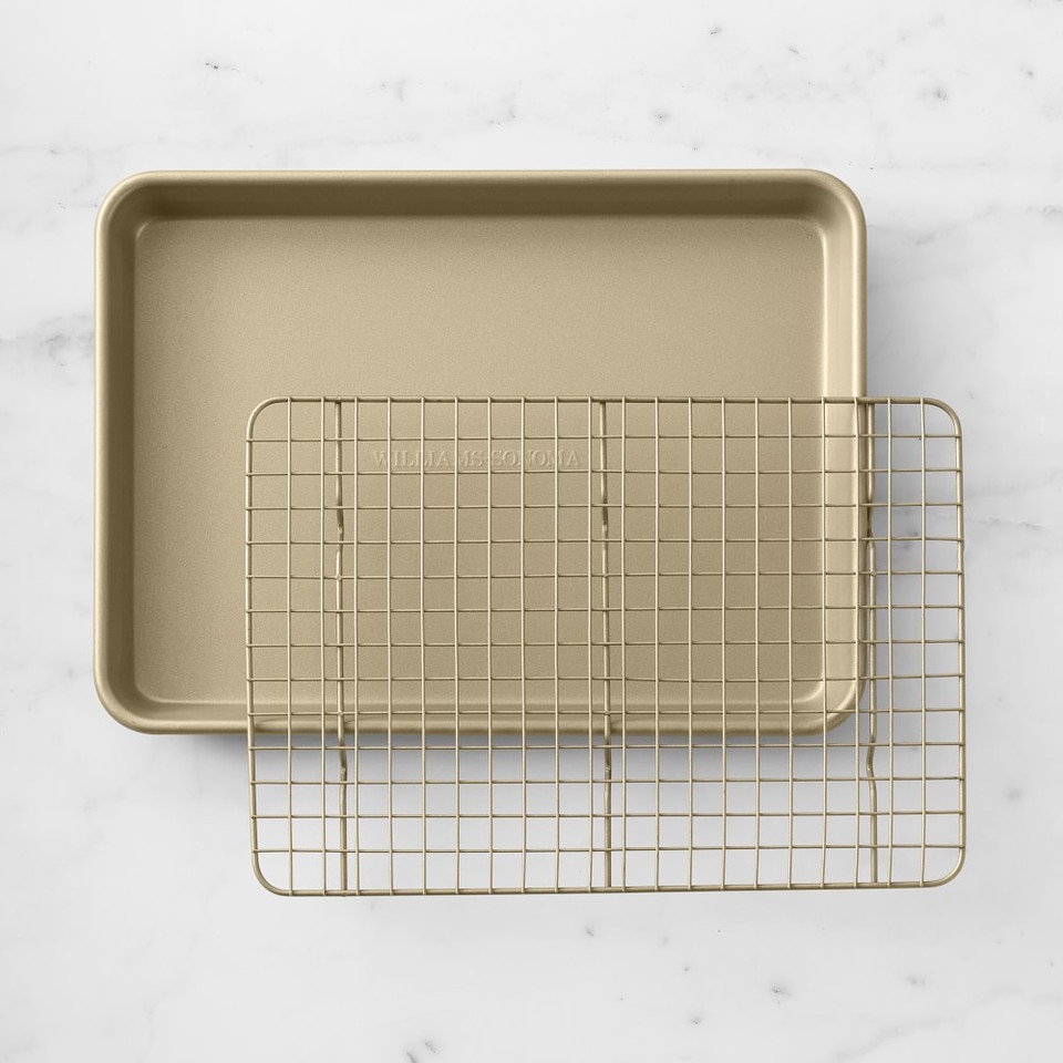 Williams Sonoma Goldtouch® Pro Non-Stick Non Corrugated Quarter Sheet with Cooling Rack