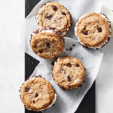 Chocolate Chip Cookie Ice Cream Sandwiches